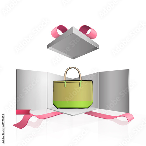 Bag over isolated background. Vector design.