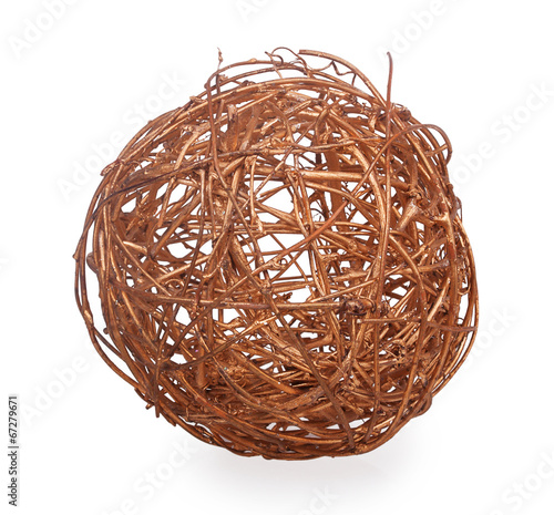 Canvastavla decorative wicker ball