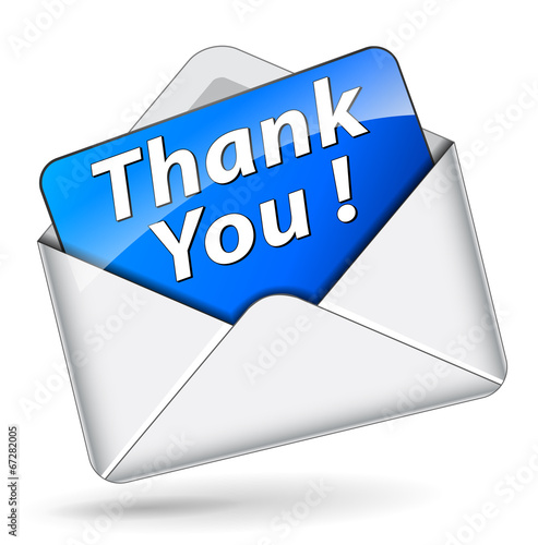 Vector thank you icon