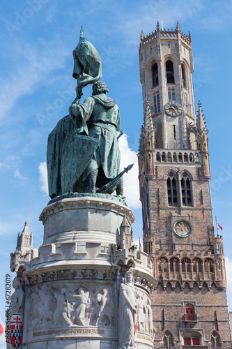 Bruges - memorial of Jan Breydel and Pieter De Coninck photo