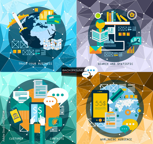 Flat Style UI  UX to use for your business project