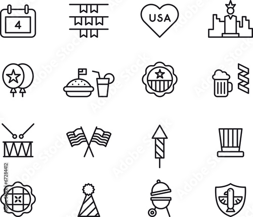4th July icons