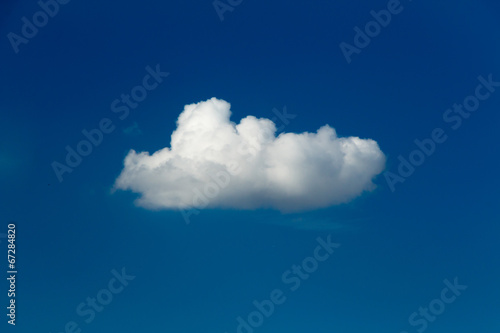 single white cloud photo
