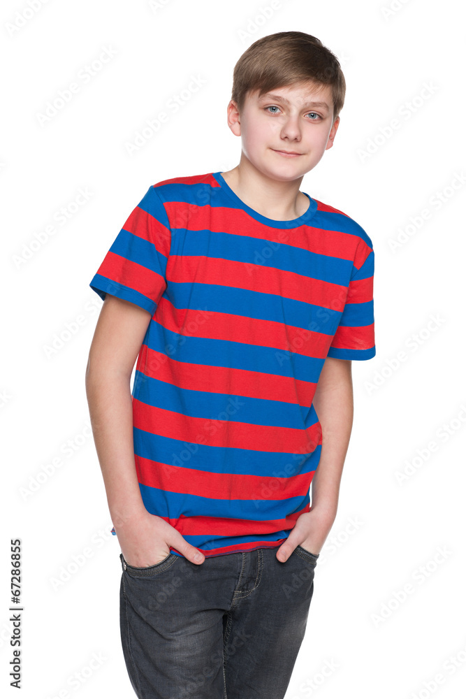Fototapeta premium Portrait of a teenager boy