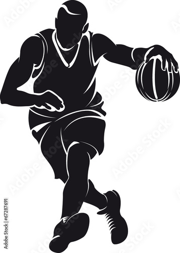 Basketball player, silhouette