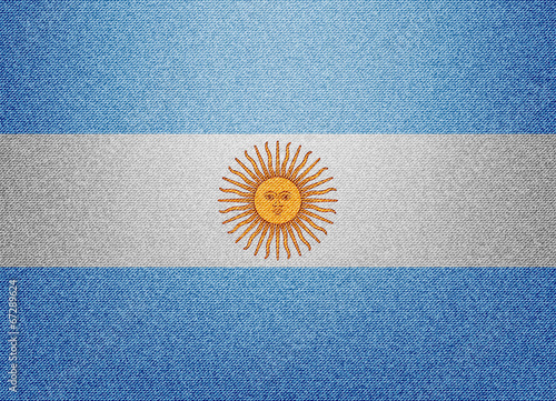 Argentina denim flag