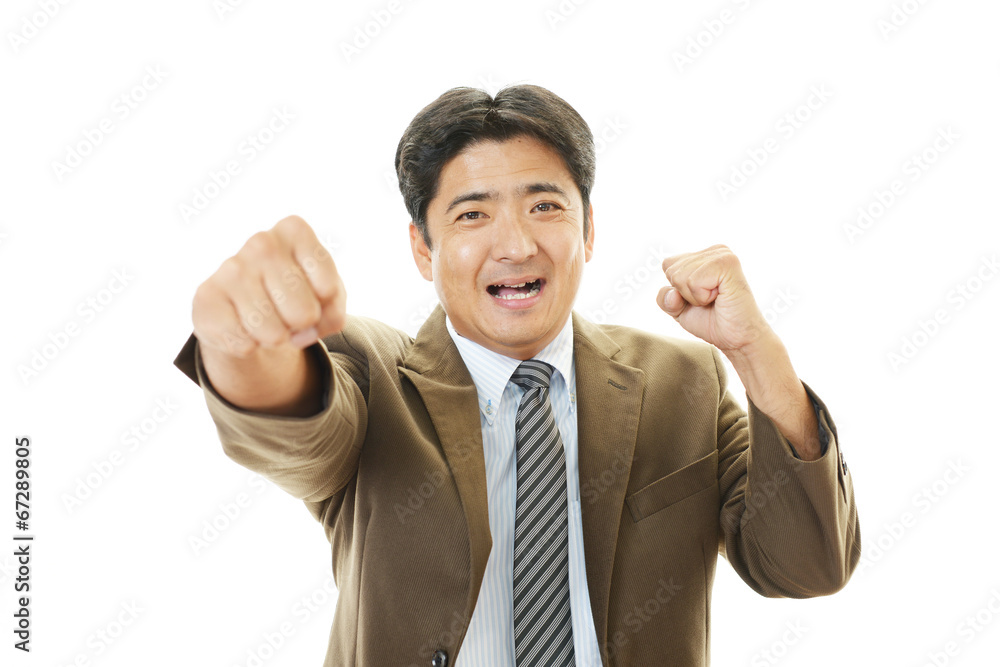 笑顔のビジネスマン