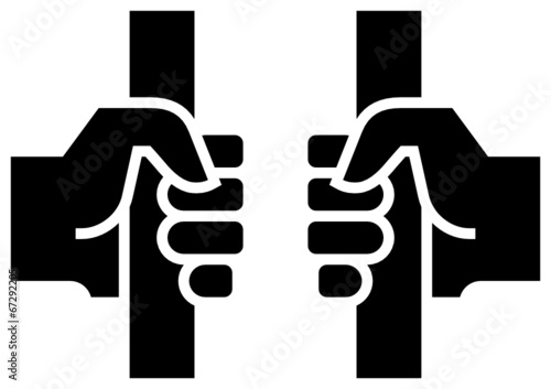 Behind bars icon
