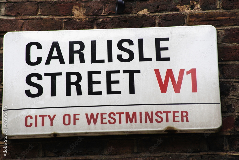 Carlisle Street Sign