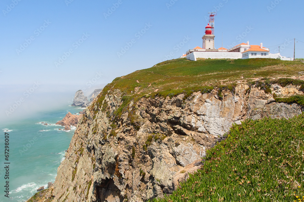 Cabo da Roca lighthouse and cliffs