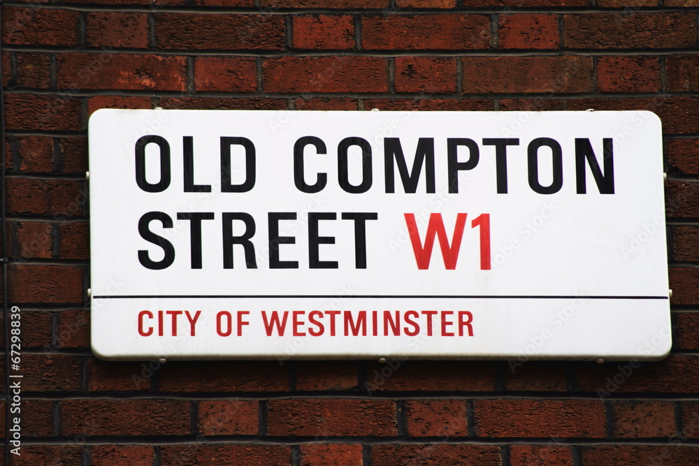 Old Compton Street Sign