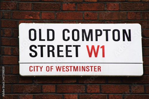 Old Compton Street Sign
