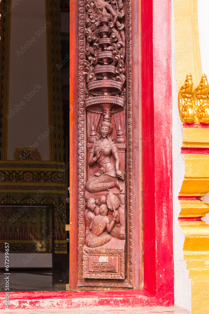 Naklejka premium Part of art,thai temple