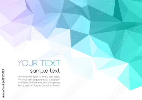 Vector abstract geometric background with triangle