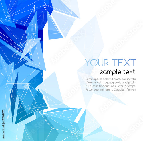 Vector abstract geometric background with triangle