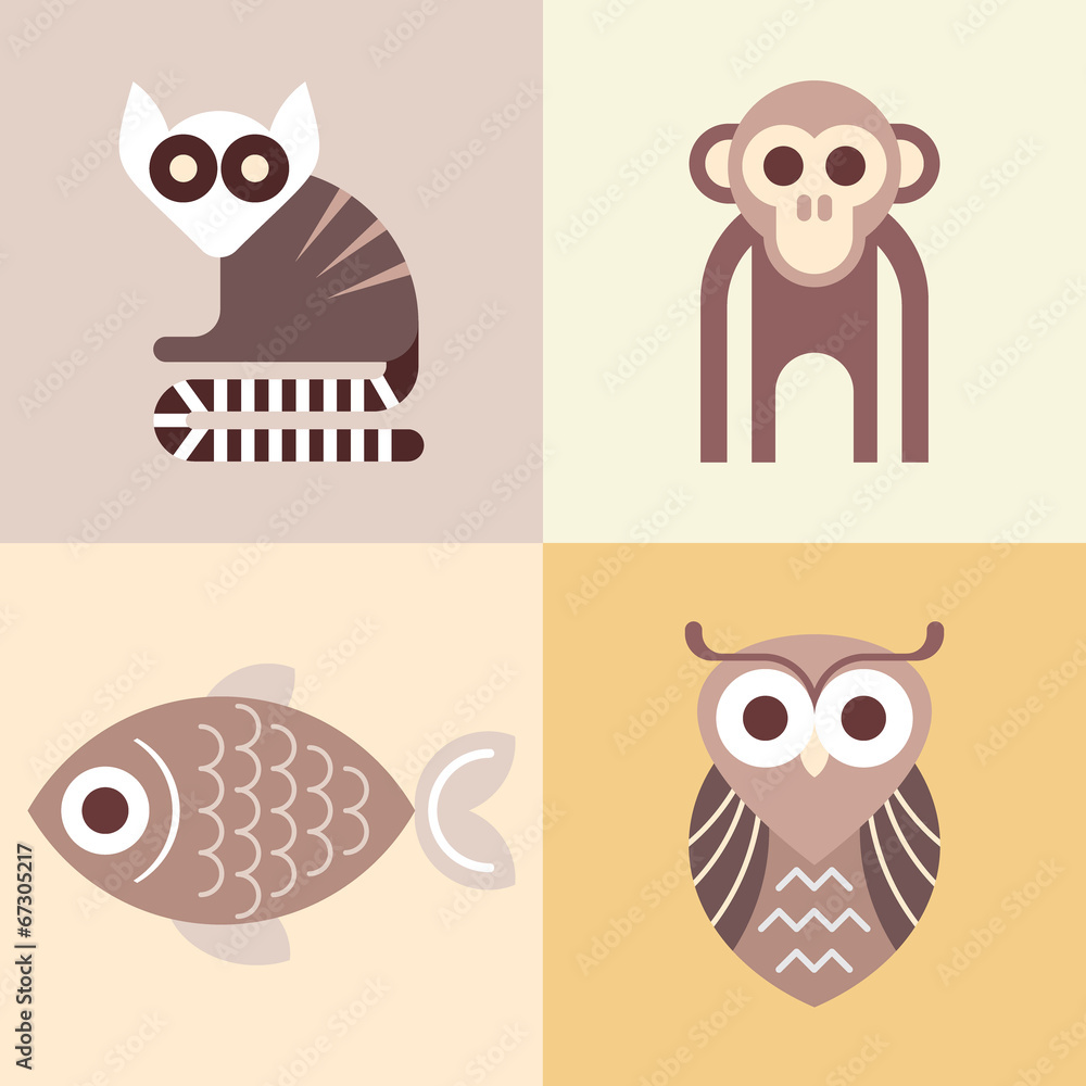 Animal vector icons Animal vector icons