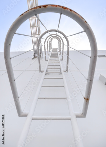 safety ladder for roof maintenance or fire emergency