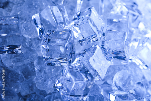Background with ice cubes
