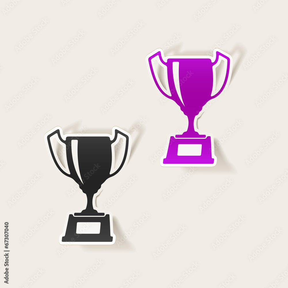 realistic design element: winner realistic design element: winner
