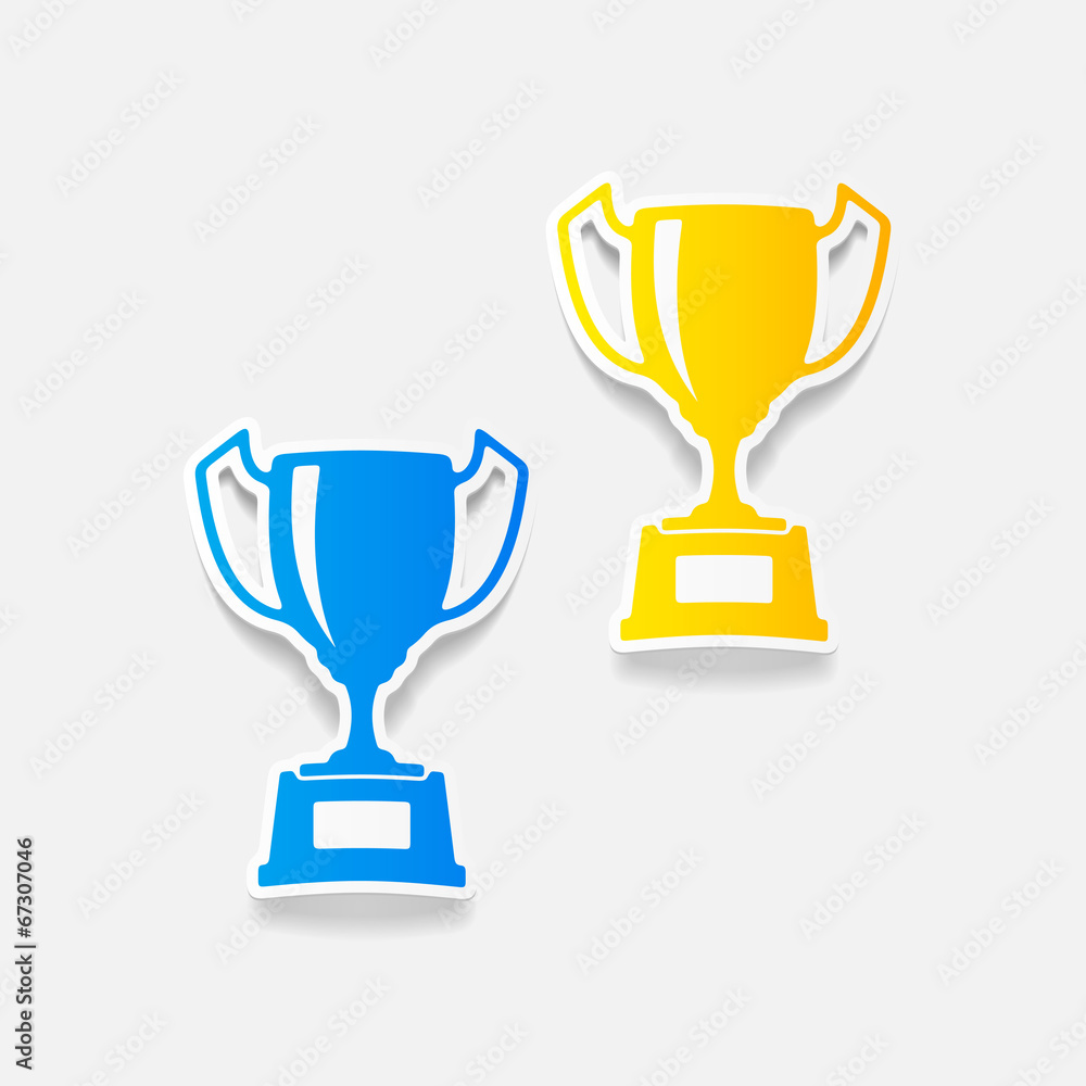 realistic design element: winner realistic design element: winner