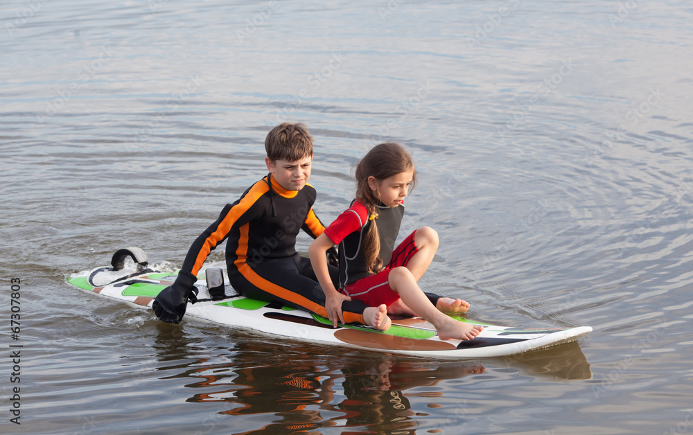 Obraz premium Learning surf