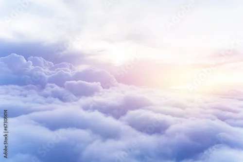 Obraz Słoneczne niebo w tle