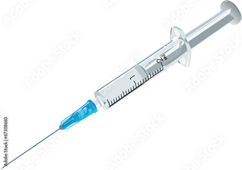 vector disposable syringe with medicine