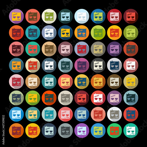 Flat design: zombie