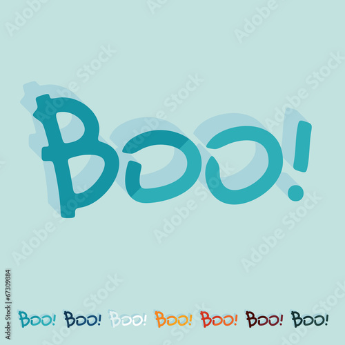 Flat design: boo