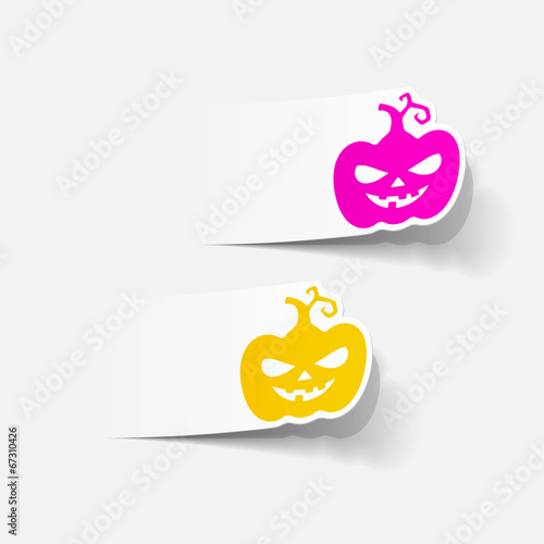 realistic design element: pumpkin