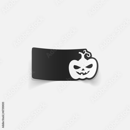 realistic design element: pumpkin