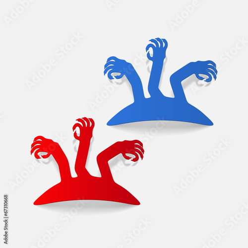 realistic design element: zombie