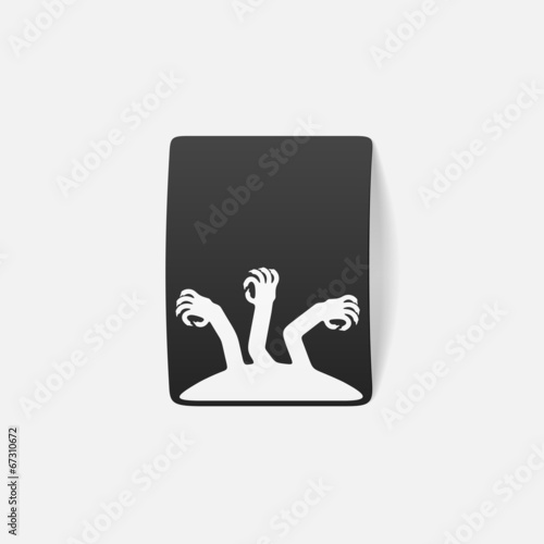 realistic design element: zombie