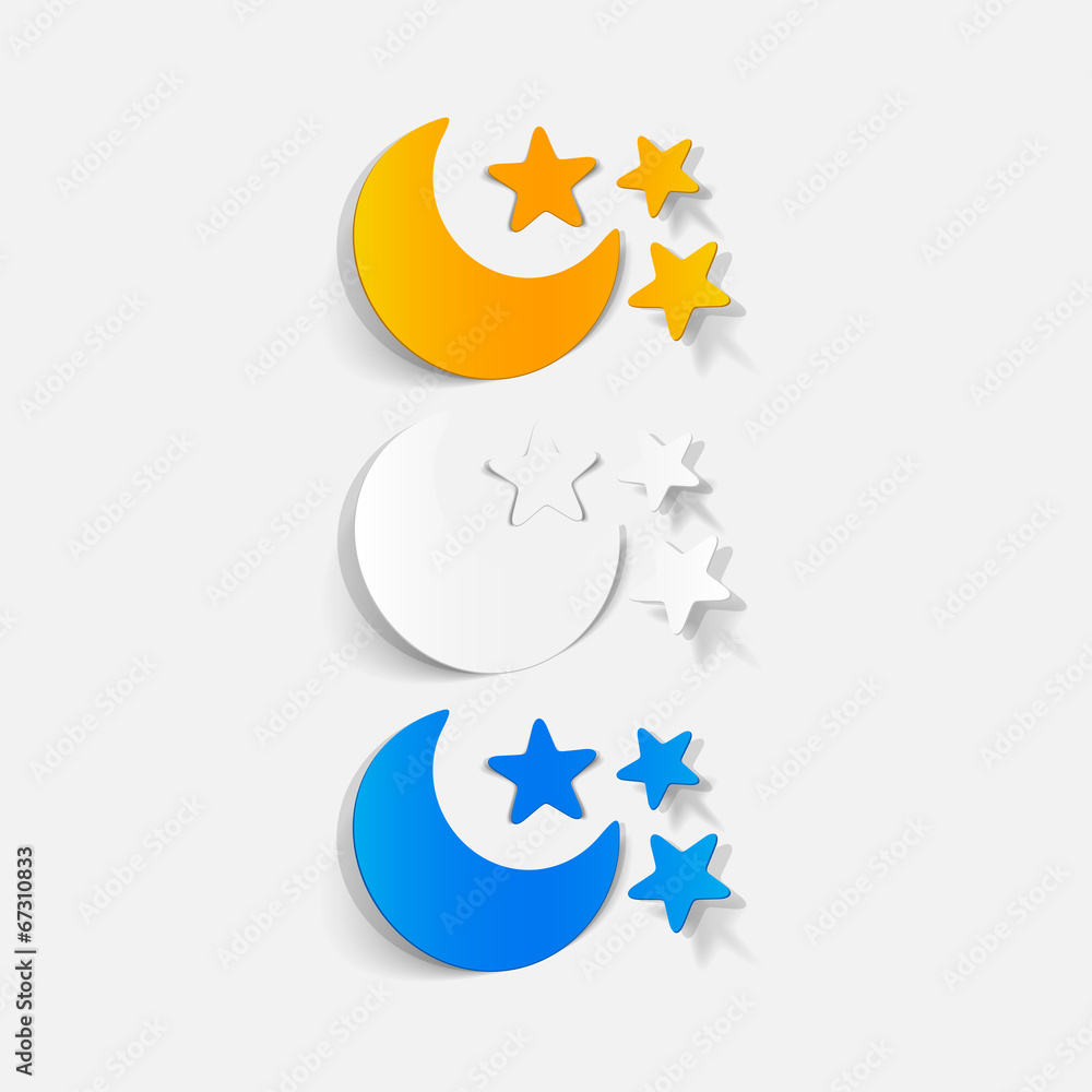 realistic design element: full moon realistic design element: full moon