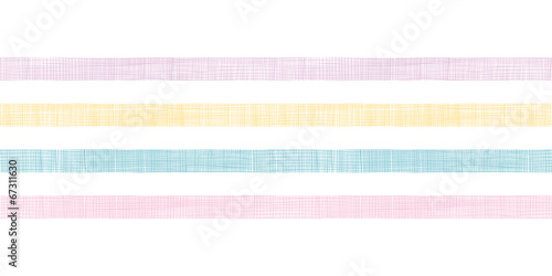 Abstract textile colorful stripes horizontal seamless pattern