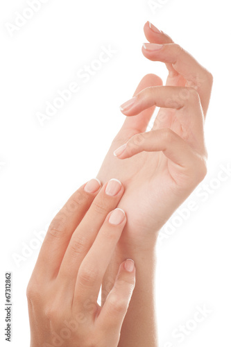 French manicured hands