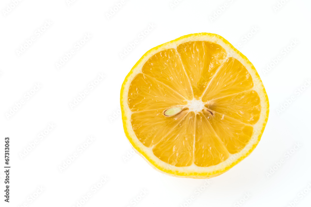 Lemon isolated on white