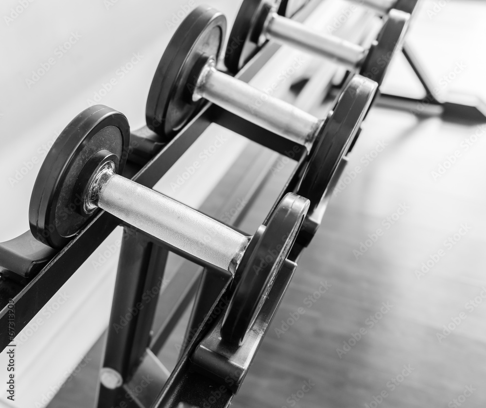 Fototapeta premium Gym equipment