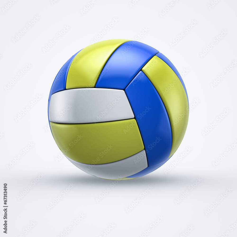 volleyball on white background