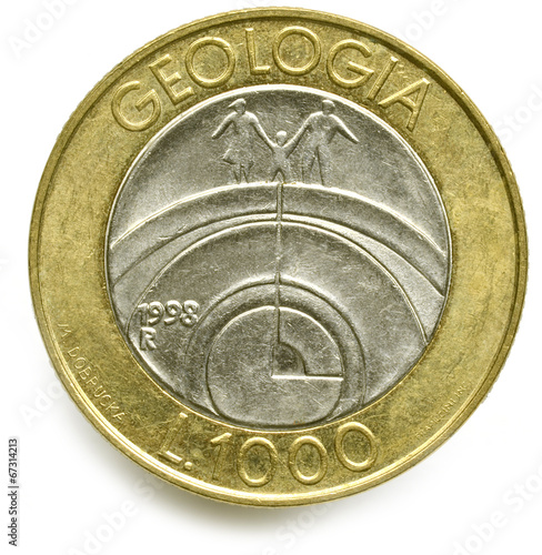 1000 Lire San Marino 1998 Geologia photo