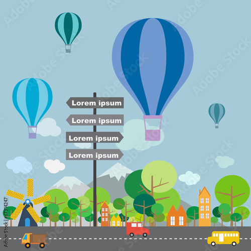 Travel around the world infographic, vector format