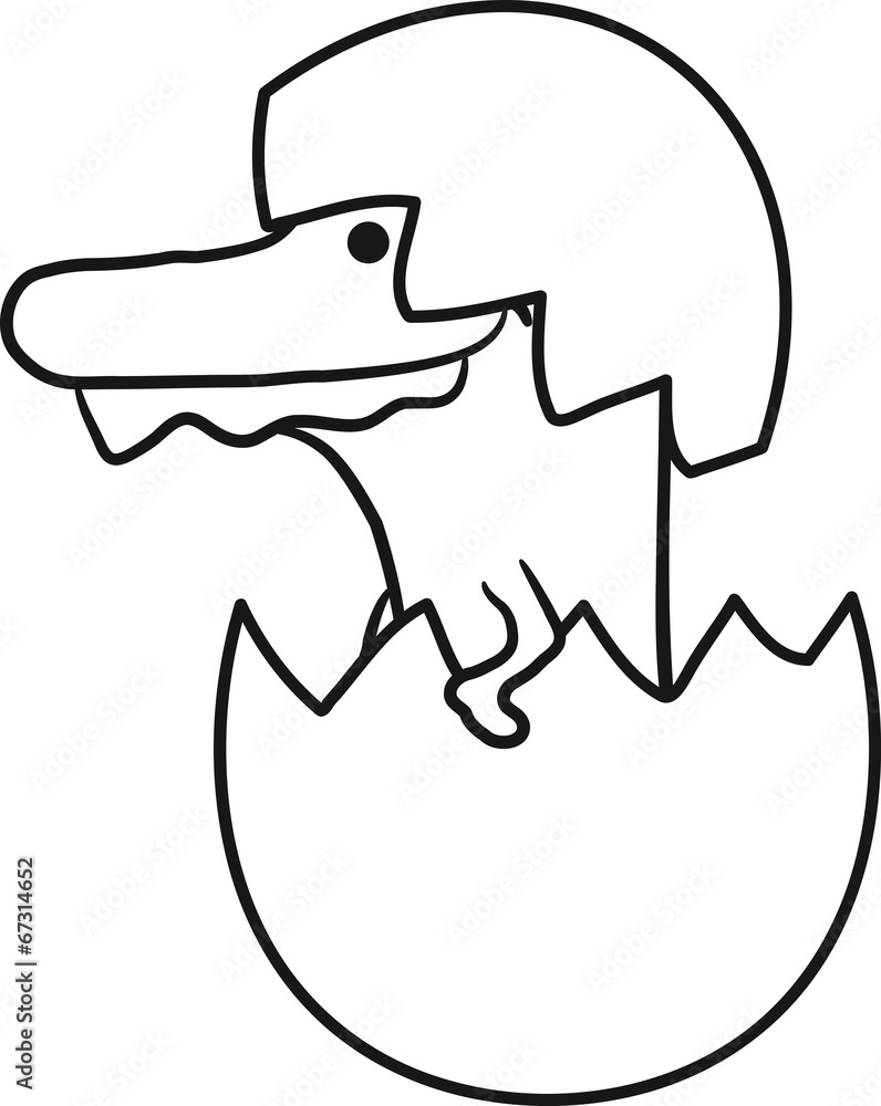 Kleines Süßes Baby Krokodil T-Rex Ei Kleines Süßes Baby Krokodil T-Rex Ei