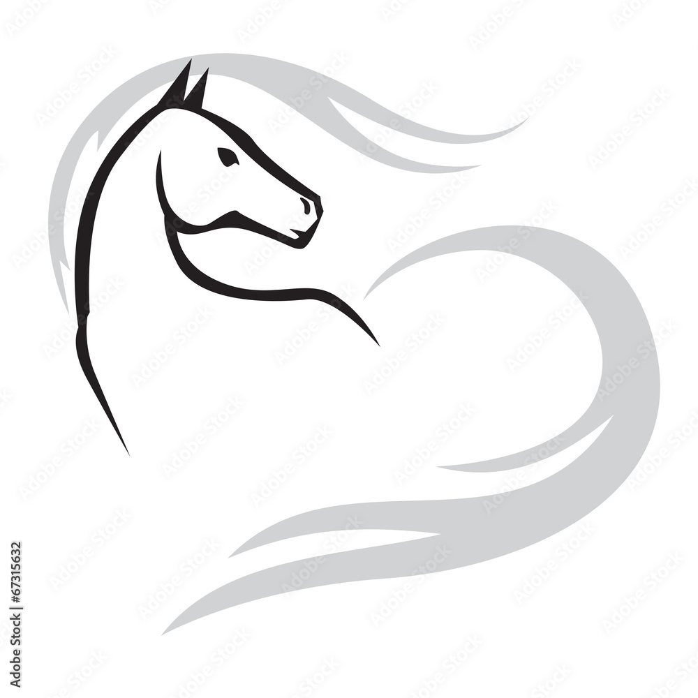 Obraz premium Horses emblem
