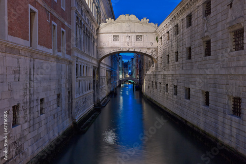The streets of Venice Long exposure By Night.  © Lovrencg