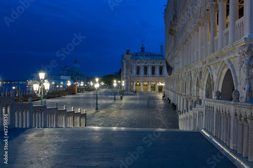 The streets of Venice Long exposure By Night. 