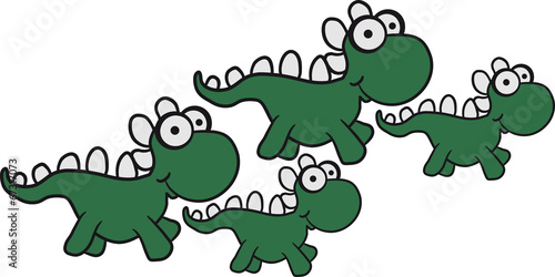 Dino Familie 2 Kinder Mama Papa Eltern S    