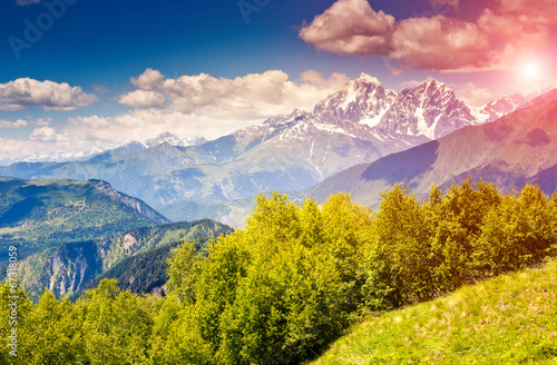 mountain landscape of georgia