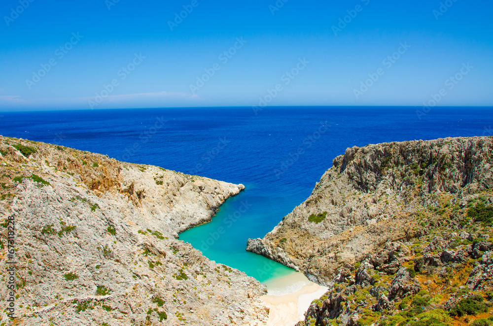 Crete Bay - Beautiful isolated Bay in the southern of crete, cl Crete Bay - Beautiful isolated Bay in the southern of crete, cl