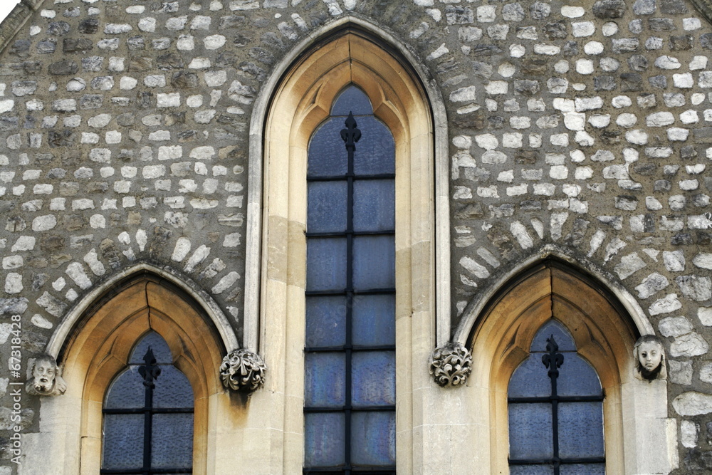 Obraz premium Church Lancet Windows