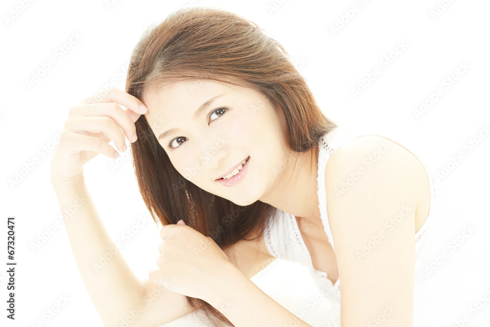 笑顔の女性 笑顔の女性